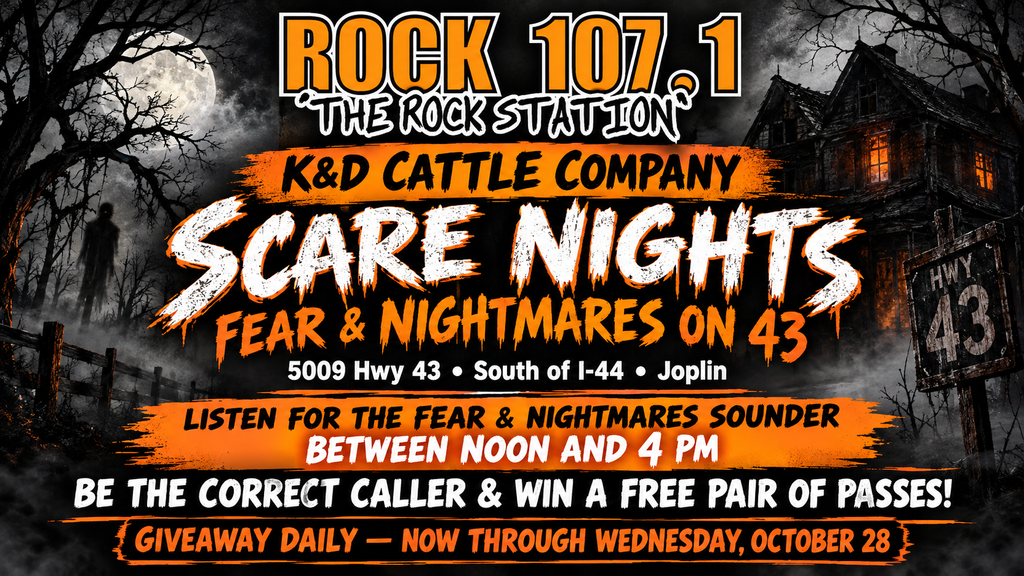 rock 107.1 giveaway fear and nightmares on 43
